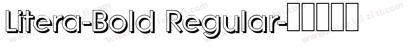 Litera-Bold Regular字体转换